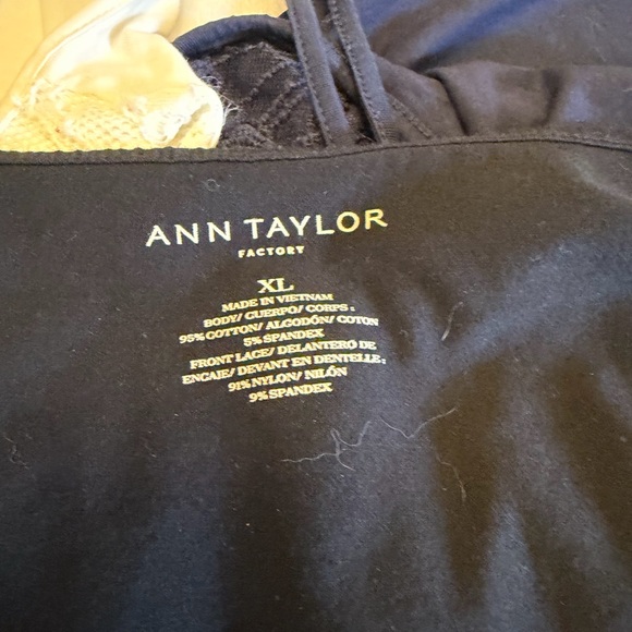 Ann Taylor Factory Lace Camisoles - Navy, Cream, Black - Picture 4 of 5